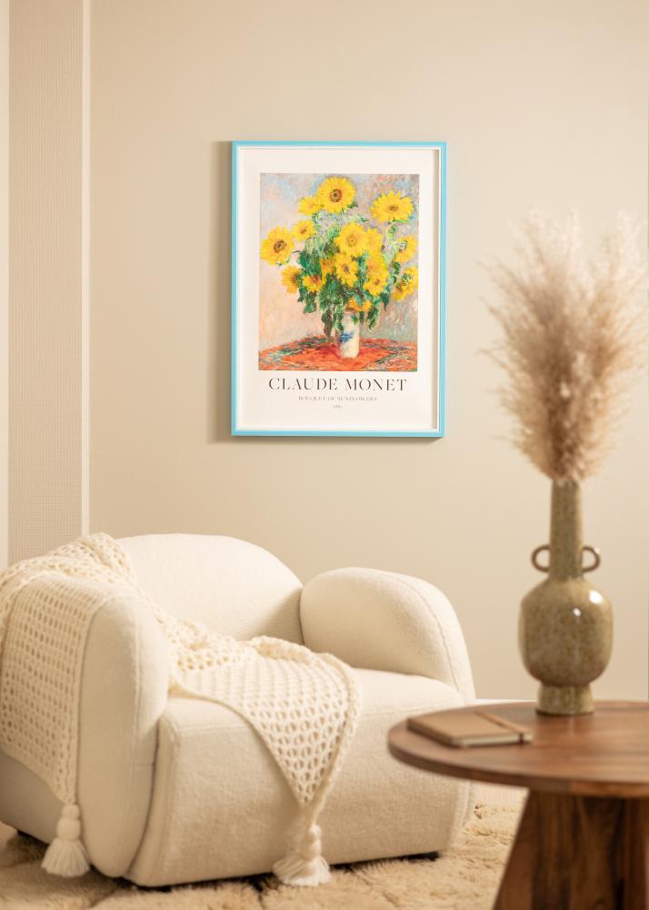 Πλαίσιο Diana Ανοιχτό μπλε 60x60 cm - Πασπαρτού Λευκό 45x45 cm