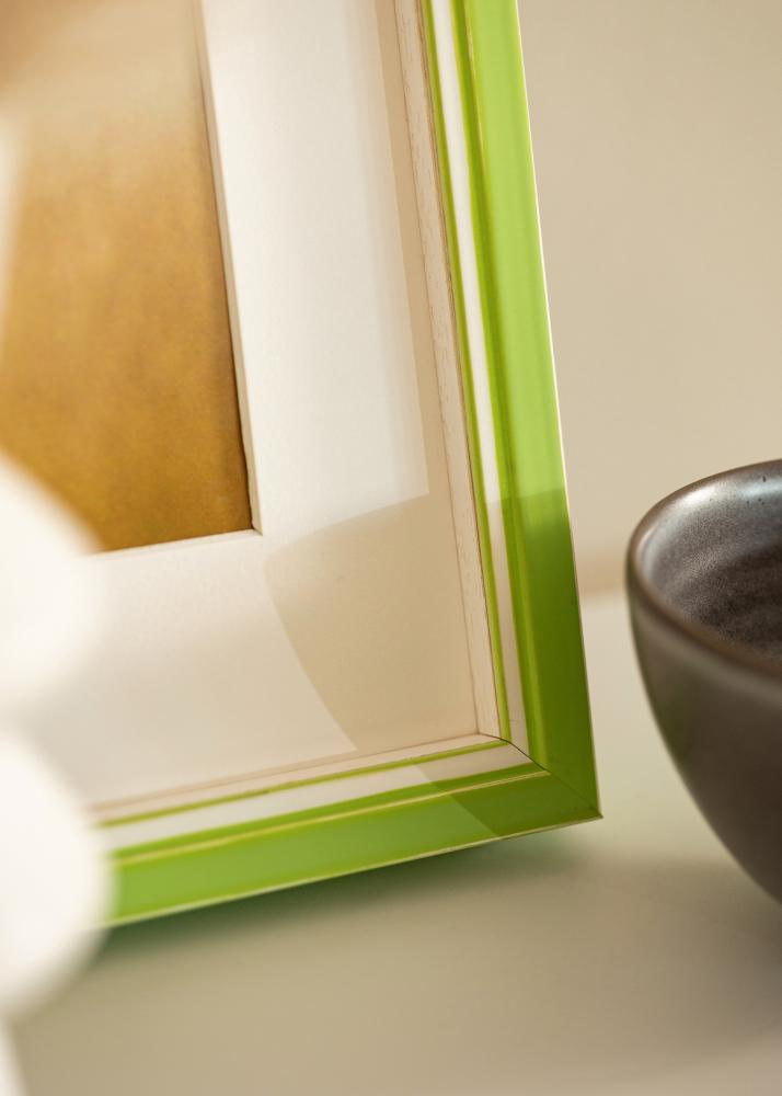 Πλαίσιο Diana Ανοιχτό πράσινο 50x65 cm - Πασπαρτού Λευκό 16x22 inches