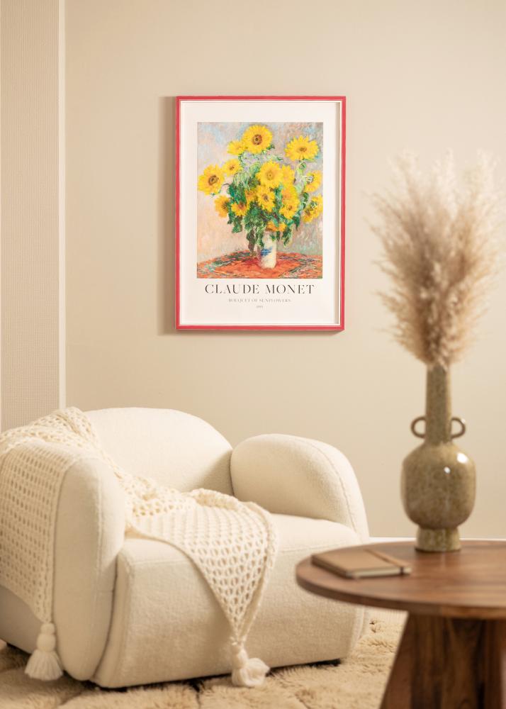 Πλαίσιο Diana κόκκινο 45x60 cm - Πασπαρτού Λευκό 35x50 cm