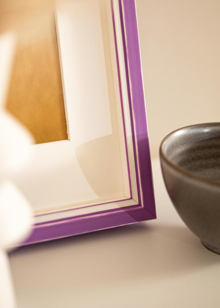 Πλαίσιο Diana μωβ 45x60 cm - Πασπαρτού Λευκό 13x18 inches