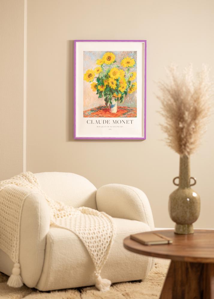 Πλαίσιο Diana μωβ 45x60 cm - Πασπαρτού Λευκό 13x18 inches