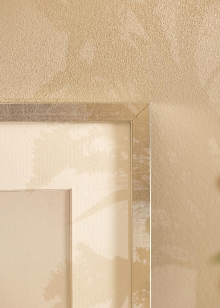 Πλαίσιο Minerva Ασήμι 30x40 cm - Πασπαρτού Λευκό 20x30 cm