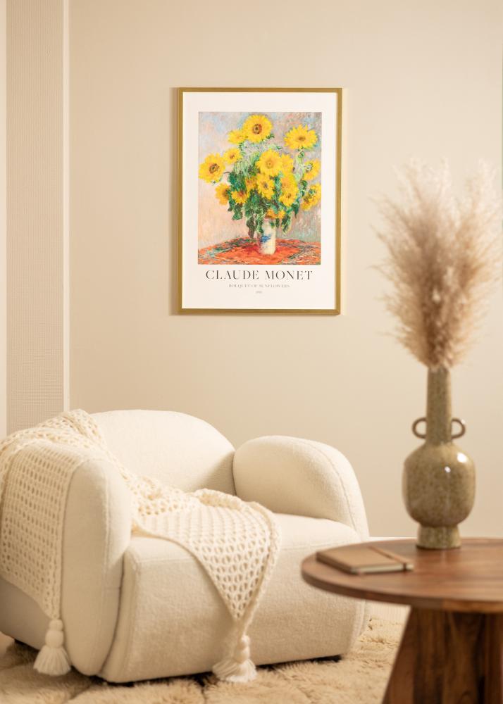 Πλαίσιο Minerva Χρυσός 45x60 cm - Πασπαρτού Λευκό 32x45 cm