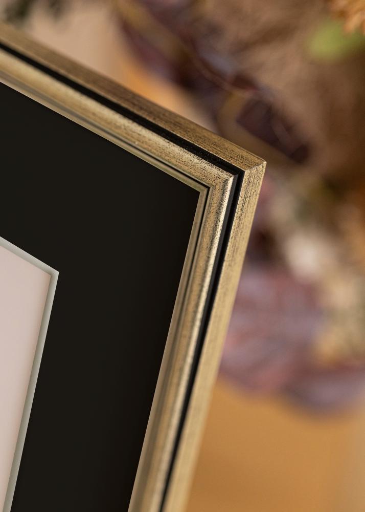 Πλαίσιο Horndal Ασημί 60x60 cm - Πασπαρτού Μαύρος 50x50 cm