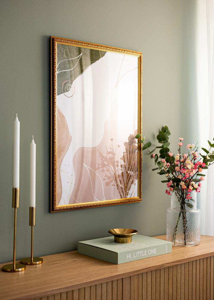 Πλαίσιο Swirl Χρυσός 50x70 cm - Πασπαρτού Λευκό 40x60 cm