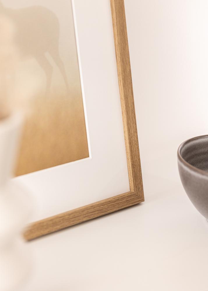 Πλαίσιο Modern Teak 50x70 cm - Πασπαρτού Λευκό 42x59,4 cm