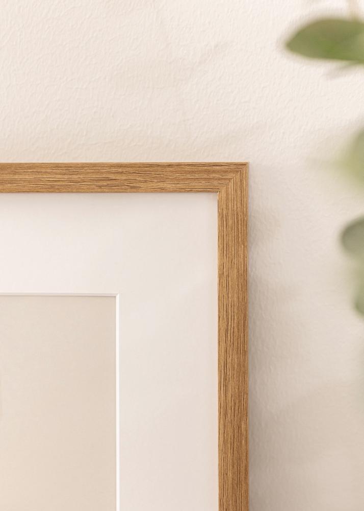 Πλαίσιο Modern Teak 50x70 cm - Πασπαρτού Λευκό 42x59,4 cm