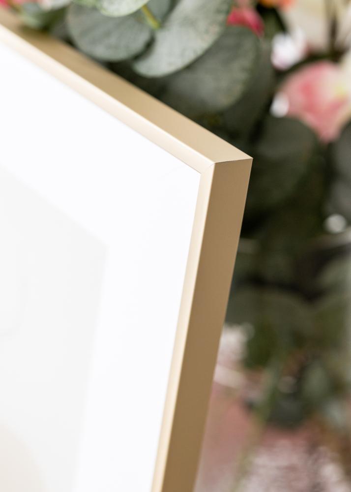 Πλαίσιο αλουμινίου ορείχαλκος 70x100 cm - Πασπαρτού Λευκό 24x36 inches