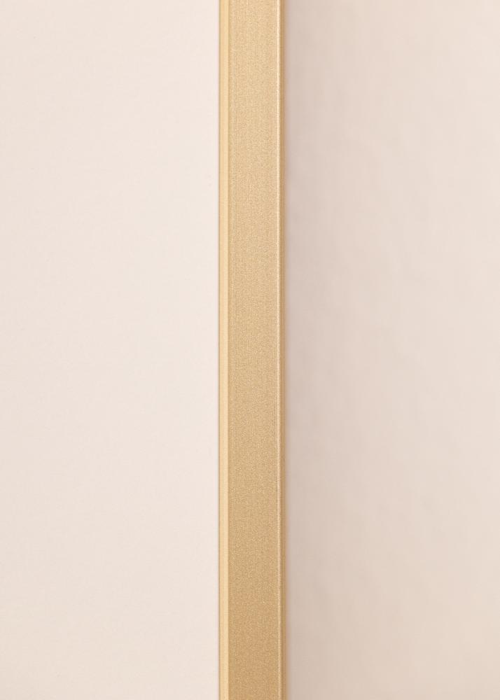 Πλαίσιο αλουμινίου ορείχαλκος 70x100 cm - Πασπαρτού Λευκό 24x36 inches