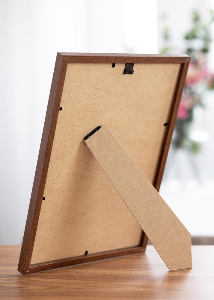 Πλαίσιο Modern Ζεστό Καστανός 20x30 cm - Πασπαρτού Λευκό 15x21 cm