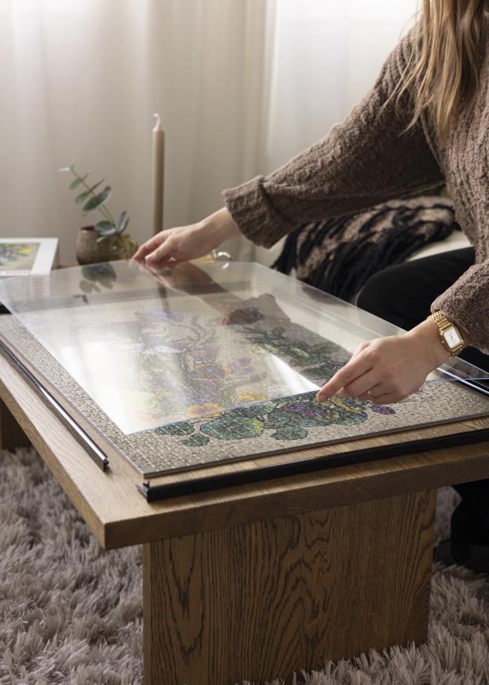 Κορνίζα παζλ Μαύρος 48x68,5 cm