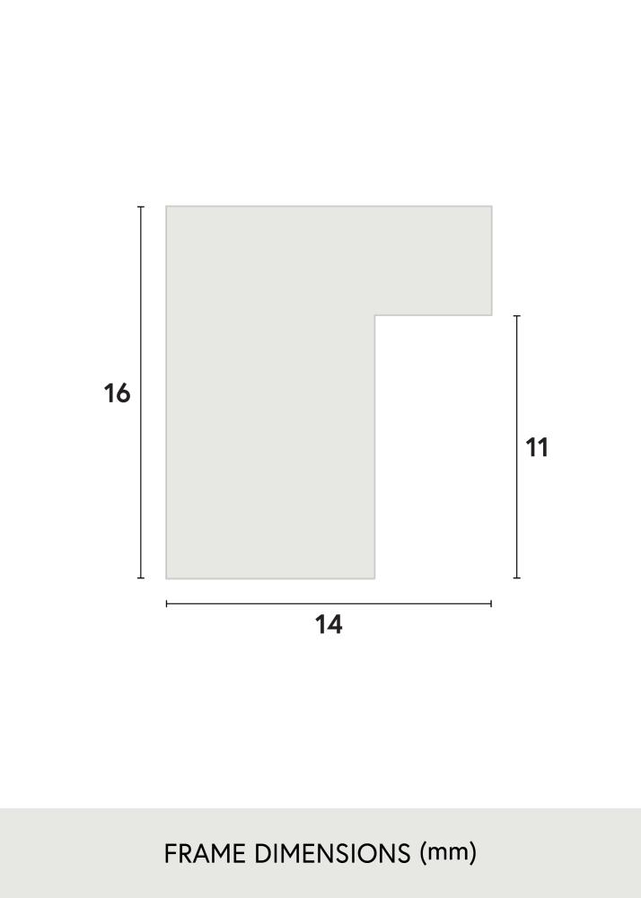 Πλαίσιο Oban Ακρυλικό γυαλί Μαύρο 40x40 cm