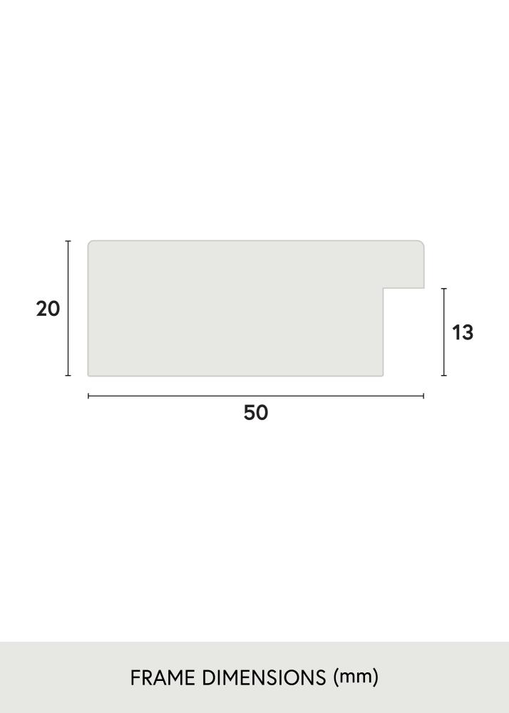 Πλαίσιο Pembrokeshire Ακρυλικό γυαλί Δρυς 40x40 cm