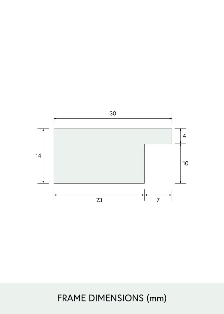 BGA Select Wide Ακρυλικό γυαλί Μαύρος 29,7x42 cm (A3)