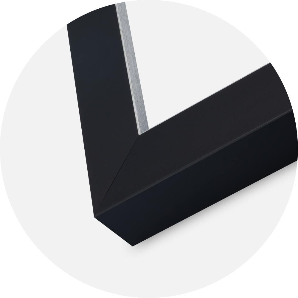 Πλαίσιο Sussex Ακρυλικό γυαλί Μαύρο/Ασημί 40x40 cm