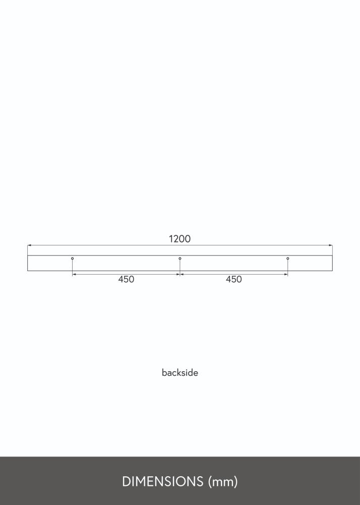 KAILA Ράφι εικόνας Δρύς 120 cm