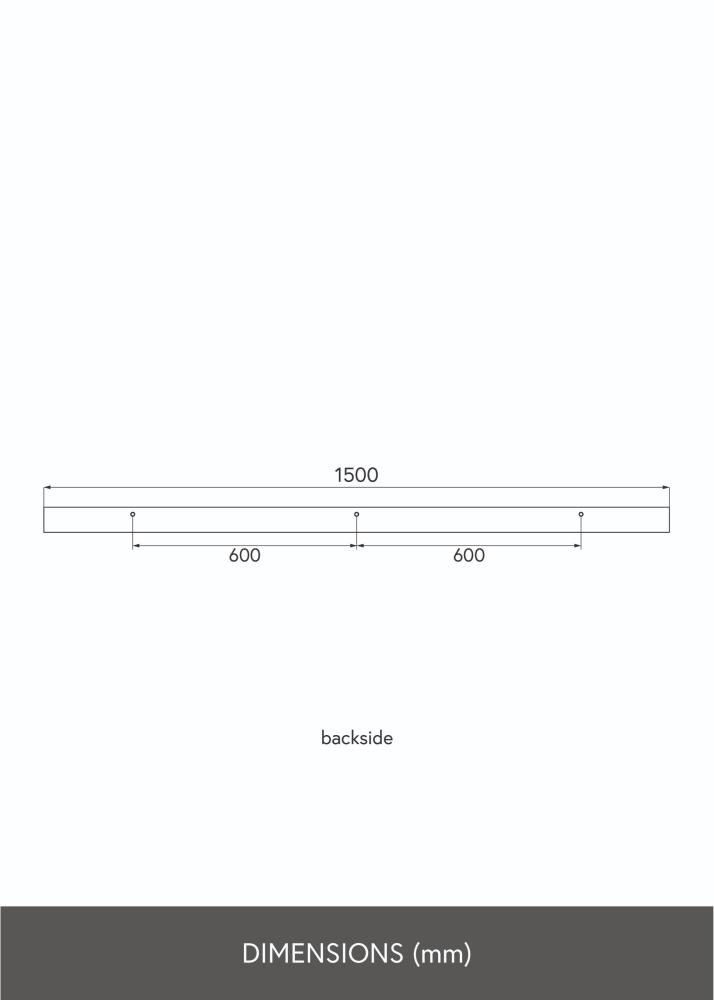 KAILA Ράφι για Πίνακες Λευκό 150 cm