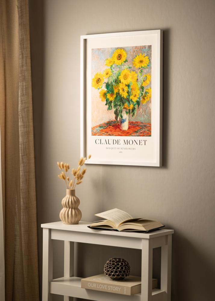 BGA Πλαίσιο κουτιού Λευκό 50x70 cm - Πασπαρτού Λευκό 40x60 cm