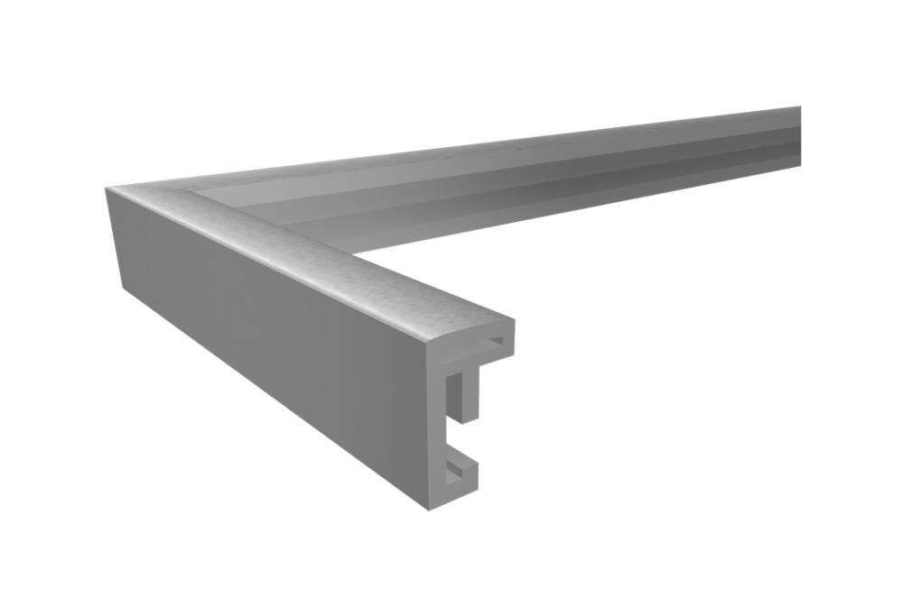 Πλαίσιο New Lifestyle Ατσάλι 10x18 cm - Πασπαρτού Λευκό 8x10 cm