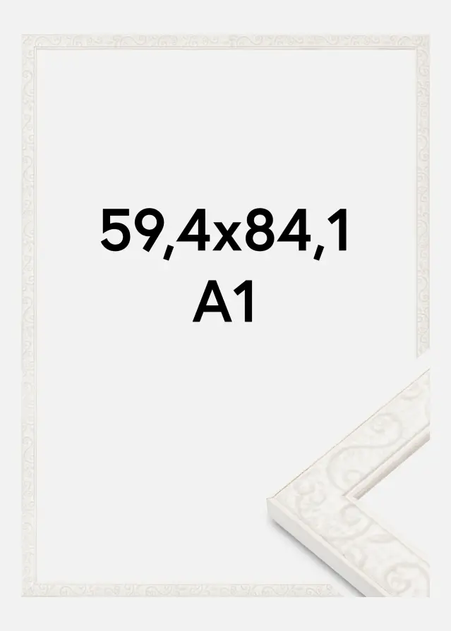 Πλαίσιο Milton Ακρυλικό γυαλί Λευκό 59,4x84,1 cm (A1)