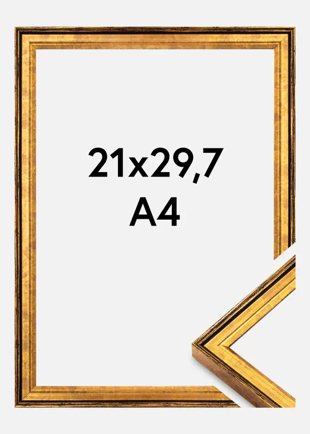Πλαίσιο Ringa Ακρυλικό γυαλί Χρυσό 21x29,7 cm (A4)