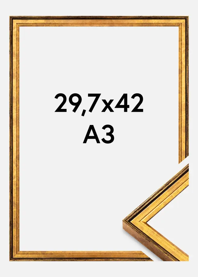 Πλαίσιο Ringa Ακρυλικό γυαλί Χρυσό 29,7x42 cm (A3)