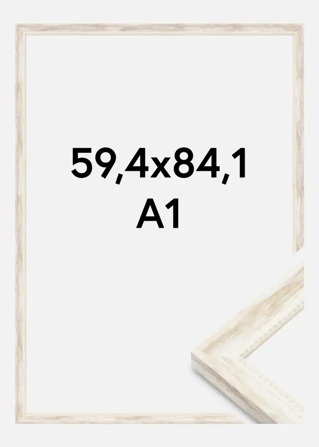 Πλαίσιο Soledad Ακρυλικό γυαλί Λευκό 59,4x84,1 cm (A1)