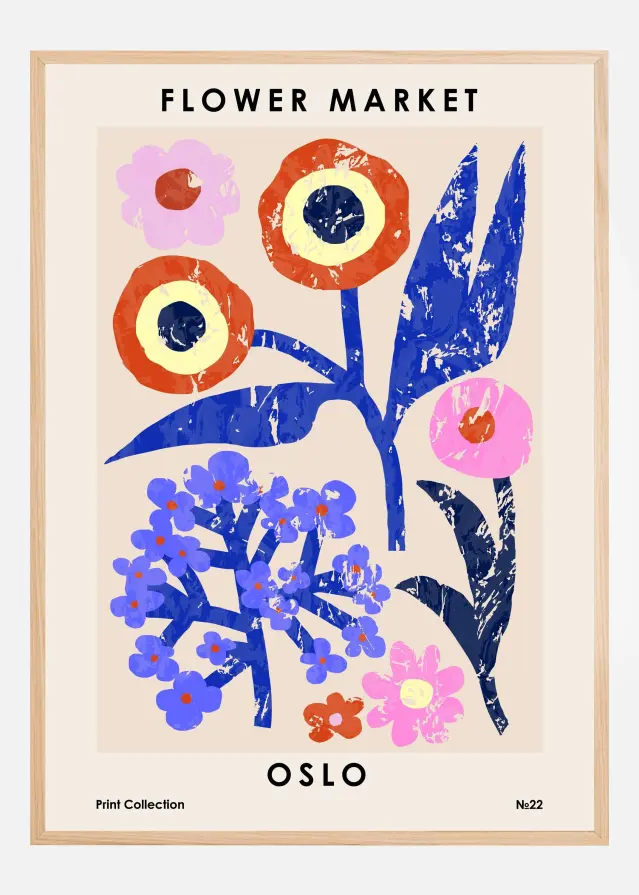 Flower Market. Oslo Αφίσα