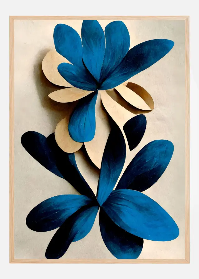 Blue Nymphaea Αφίσα