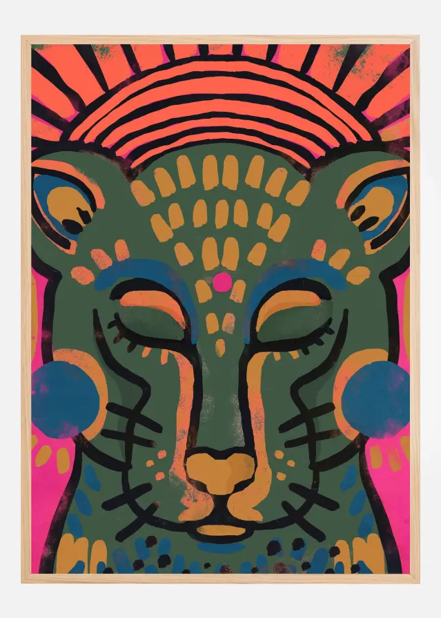 Tiger (Colored Version) Αφίσα