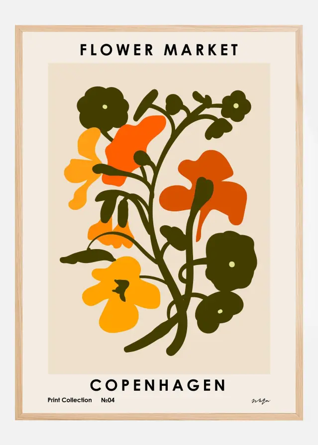 Flower Market. Copenhagen Αφίσα