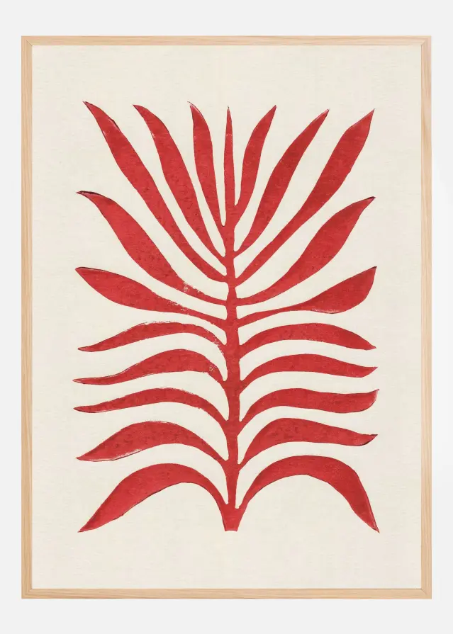 Red Branch / Lino Print Αφίσα