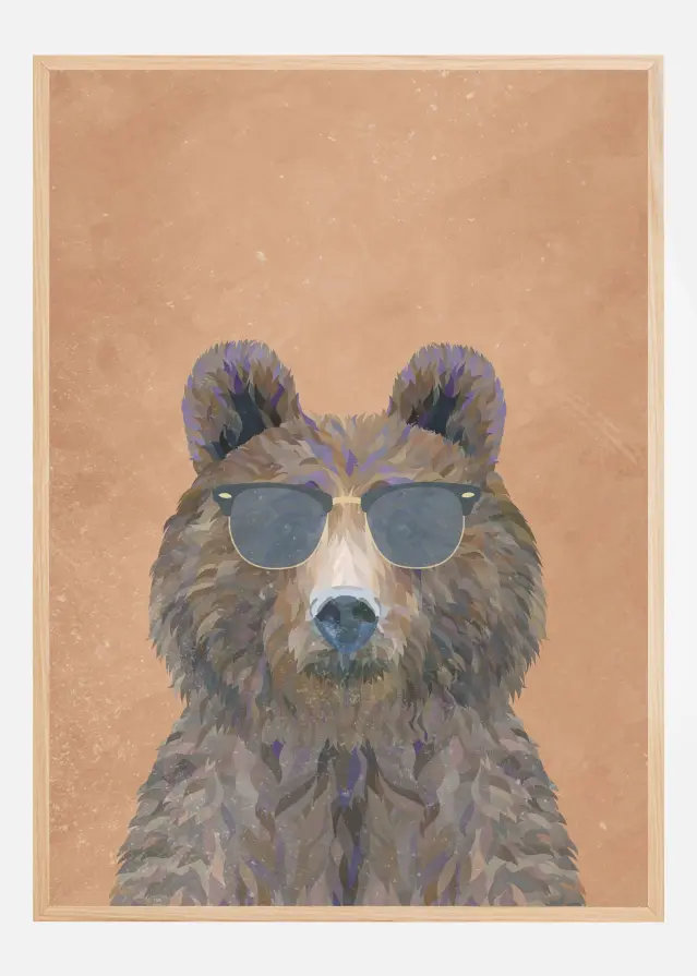 Cool Bear Portrait Αφίσα