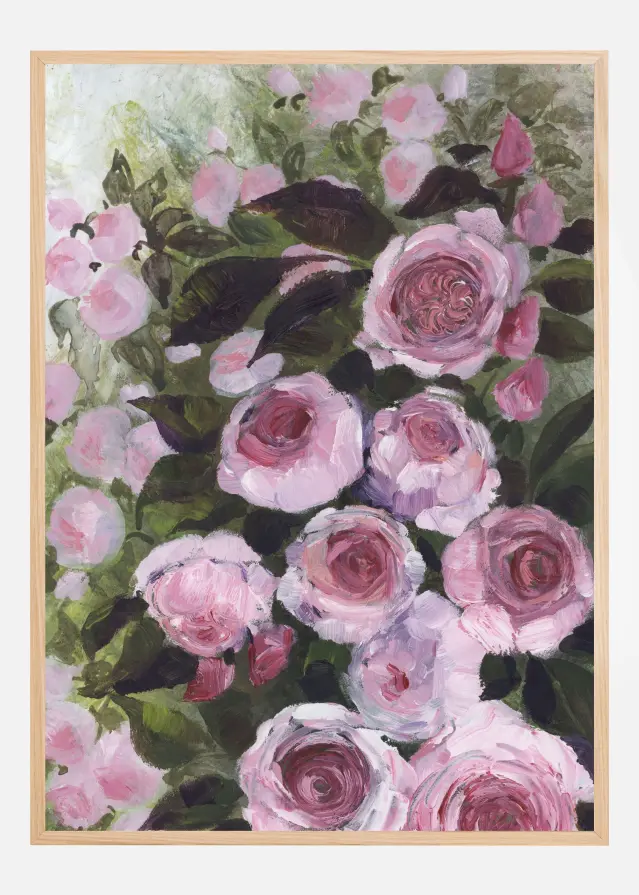 Aurorie painterly roses Αφίσα