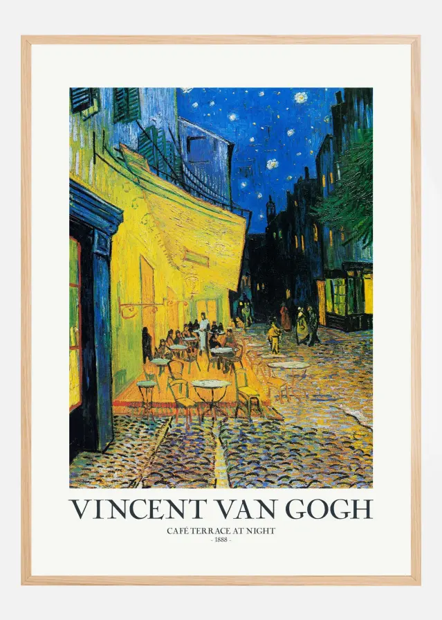 CafAc Terrace At Night Αφίσα