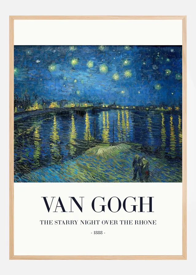 The Starry Night Over The Rhone Αφίσα