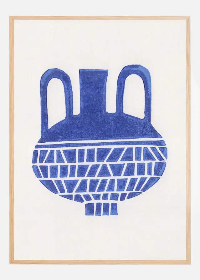 Linocut Vase #6 Αφίσα