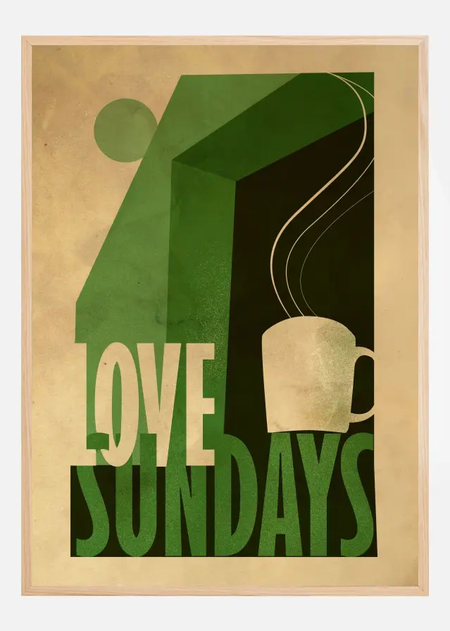 Love Sunday print Αφίσα