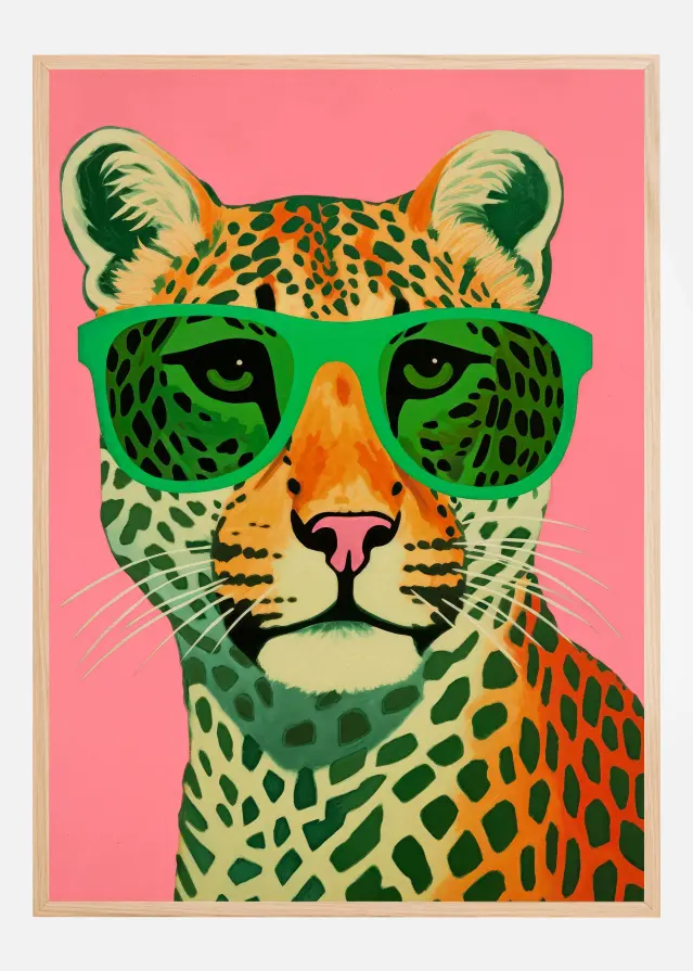 Leo With Glasses Αφίσα