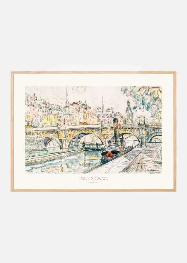 Tugboat At the Pont Neuf Αφίσα