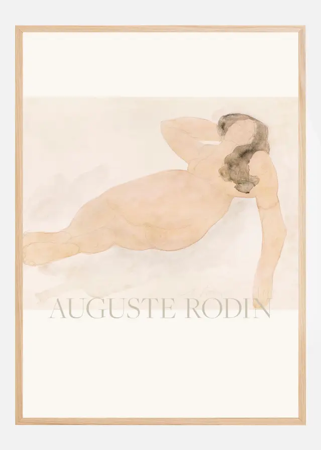 Study of a Nude (lying On Side) Αφίσα