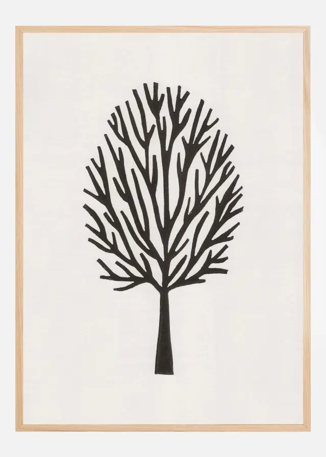 Linocut Tree #3 Αφίσα