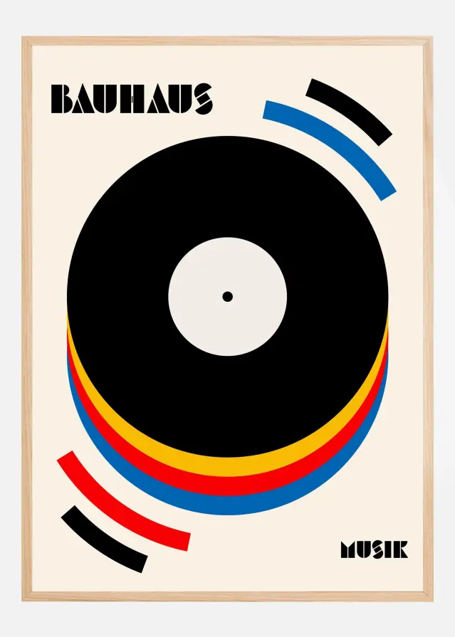 Bauhaus Musik Retro Illustration Αφίσα