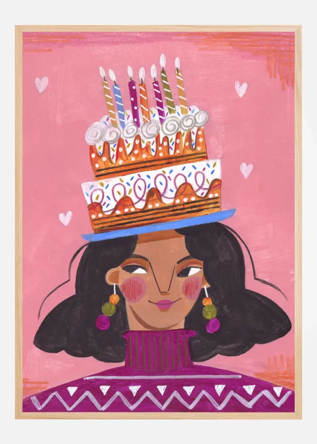 Woman with pie Αφίσα