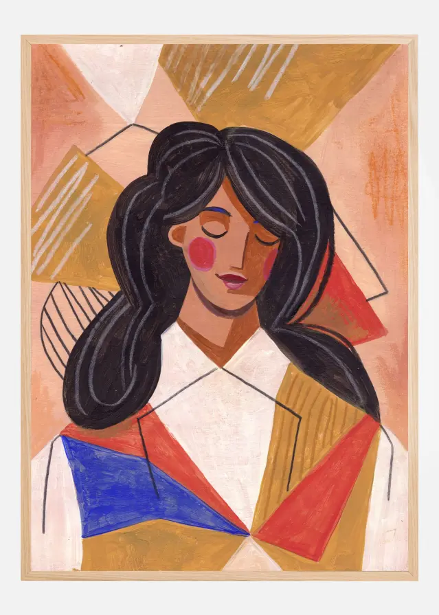 Woman in Thoughts Αφίσα