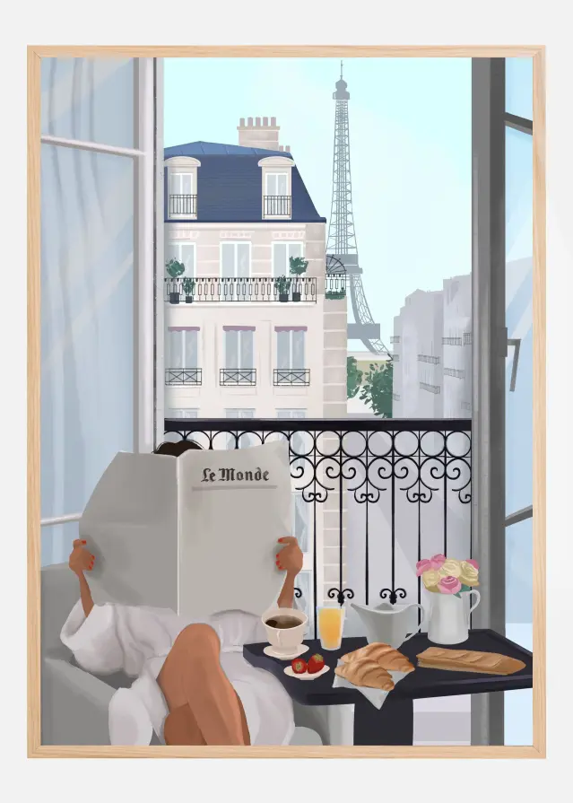 Paris Balcony Αφίσα