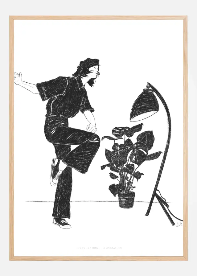 Jlr Dancingathome4 Blackandwhite Copy Αφίσα