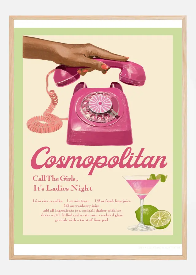 Jlr Cocktails Cosmopolitan Αφίσα