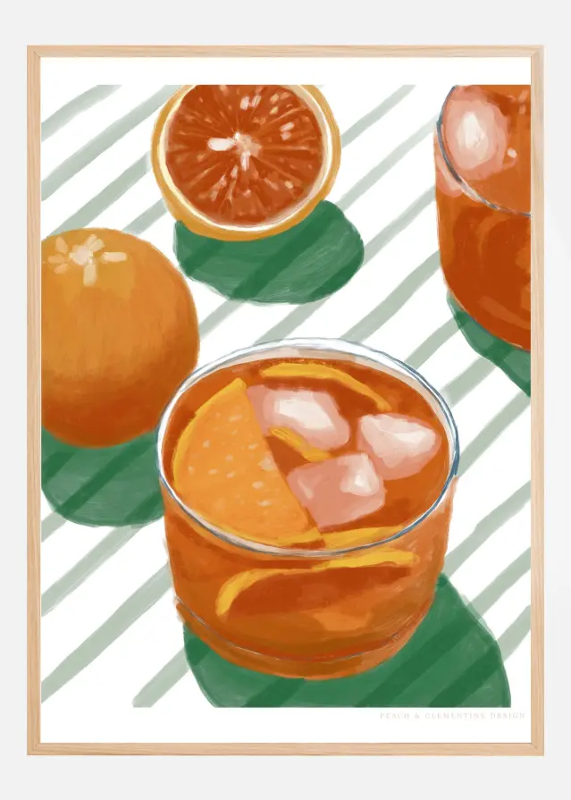 Pandc Cocktailandstripes Copy 2 Αφίσα