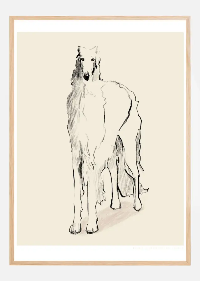 Borzoi Russian Wolfhound Pandc Αφίσα